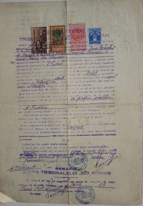 Documente vechi, interbelice