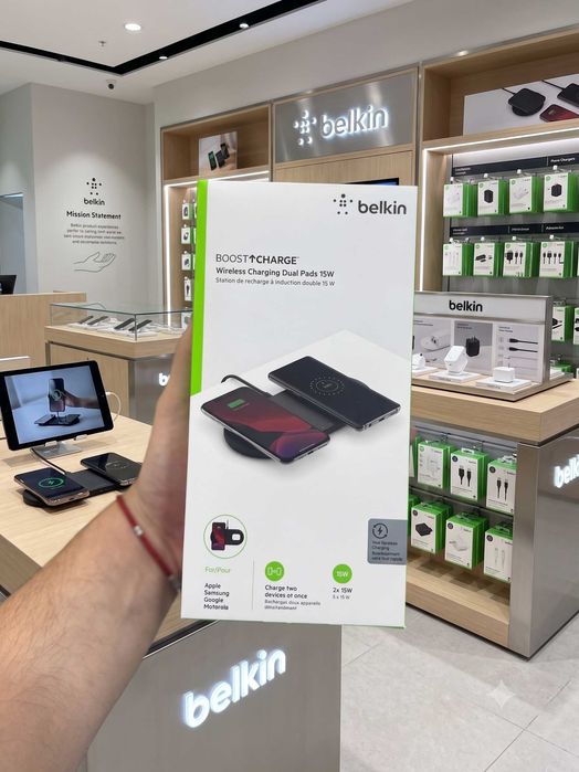 Belkin BoostCharge Wireless Charging Dual Pads 15W