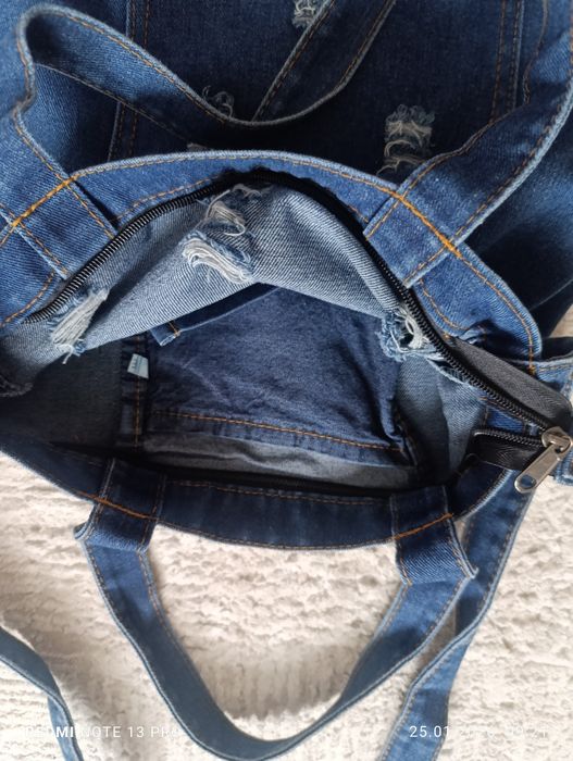 Джинсовая  сумка