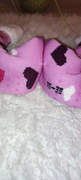 Șosete cu talpă antiderapantă Sterntaler - Inimioare, 35/38 mărimea, r