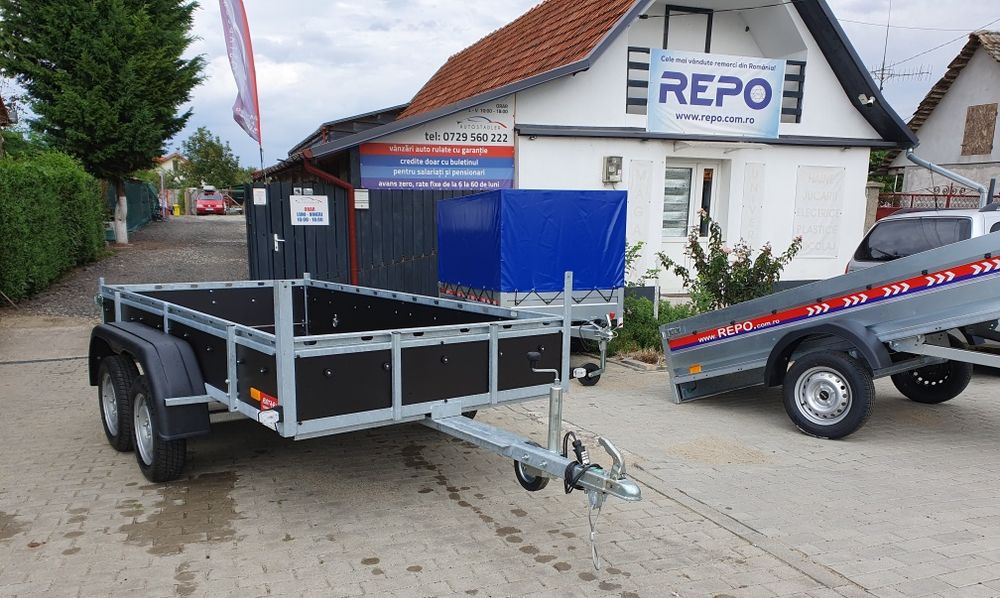 Remorcă Rotaru Trailers M3 tandem cu prelată 750kg
