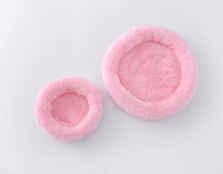 Кръгло плюшено легло за хамстери, чинчили, морски свинчета