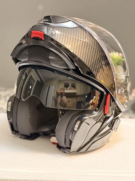 Cască moto modulară HJC RPHA 91 Carbon, mărimea S – ca nouă