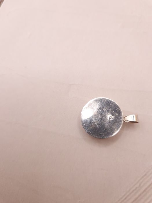 Pandantiv argint si piatra din coral rosu