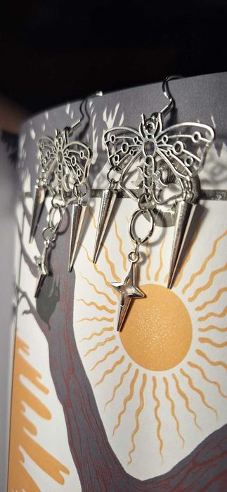 Ръчно изработени обеци от естествени кристали