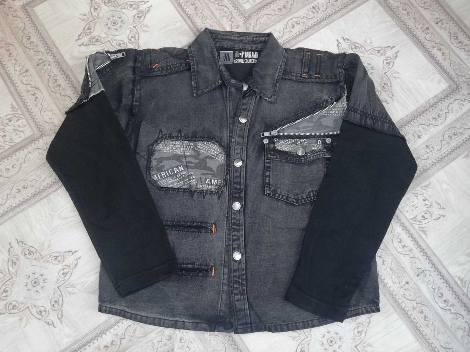 Джинсовая рубашка на мальчика