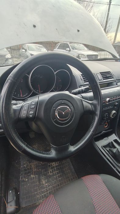 Volan Mazda 3 BK 2003-2009 piele si comenzi