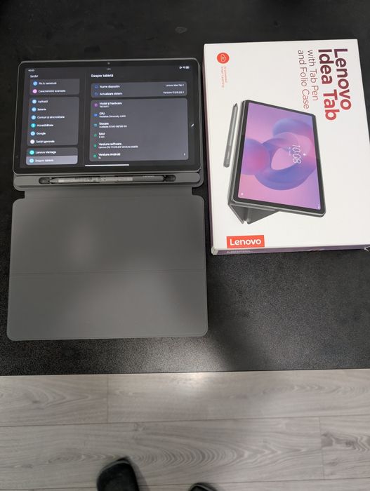 Tableta LENOVO Idea Tab, 11", 8GB RAM, 128GB, Wi-Fi, Luna Grey, Lenovo Tab Pen + Folio Case garanție emag  12.11.2027