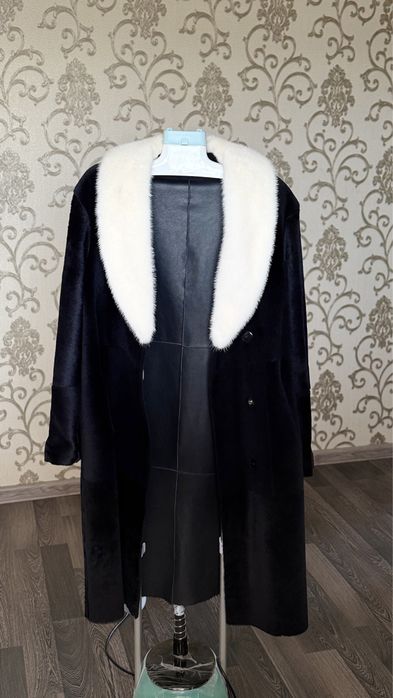 Шуба со стриженной норкой