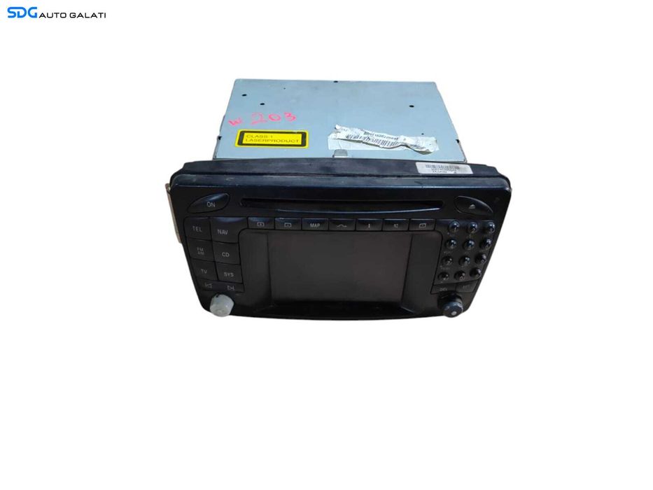 Unitate Radio Navigatie Navi GPS Mercedes Clasa C Class W203 2001 - 2007 Cod A2038209689 [L5624]