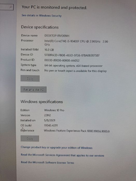 PC Gaming i5-10400F / GTX 1660 SUPER 6 GB / 16 GB RAM / SSD 500 GB