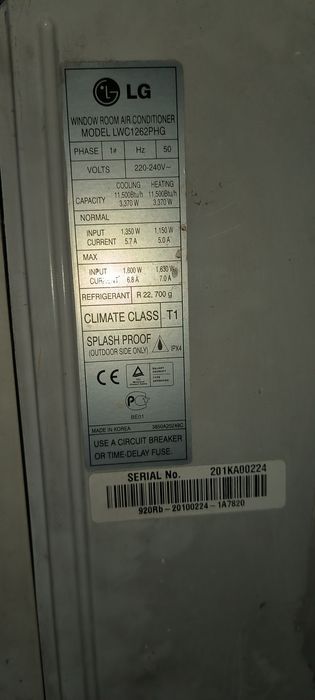 Продам кондиционер  LG