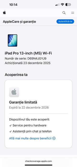 Apple iPad Pro 13 Inch M5 512GB WIFI NOUA NEFOLOSITA