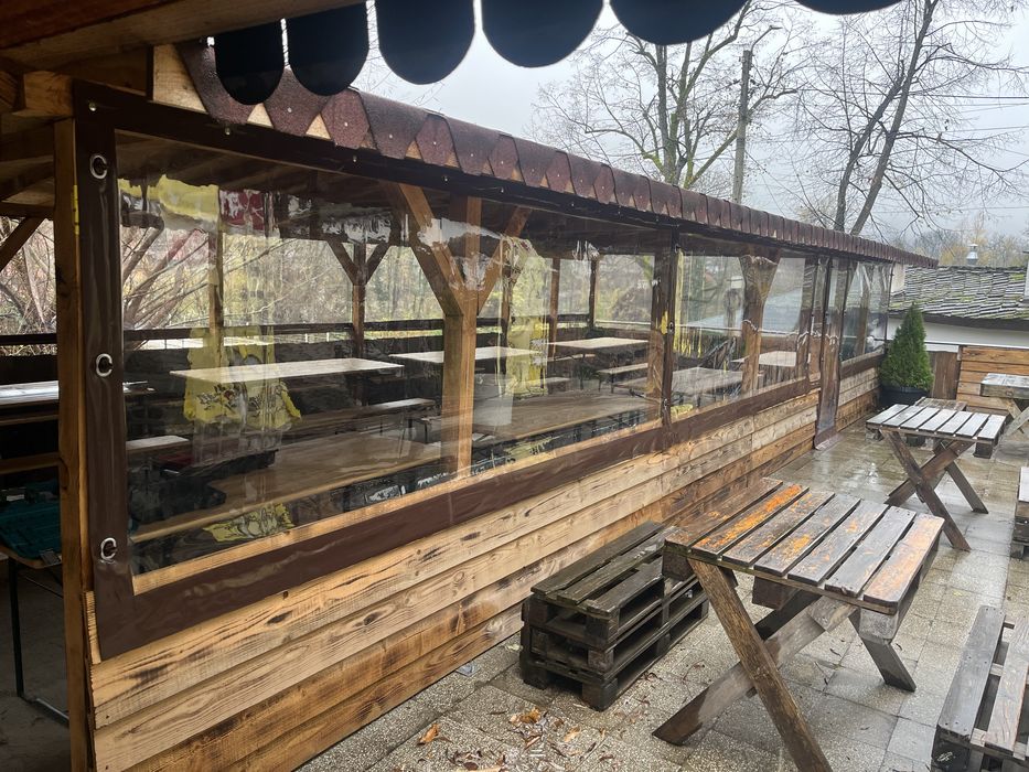 Ветроупорни завеси,тенти,брезенти,покривала,винил,барбекю,тераса,шатра