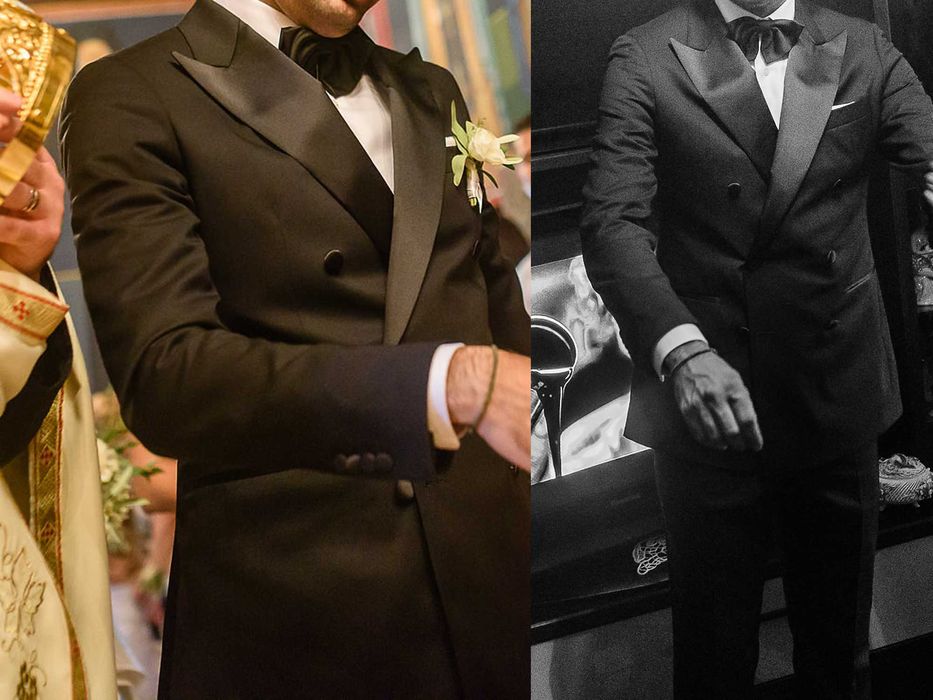 Costum Consiglieri Essential Black Tie, lana 100%, 1,78, 77 kg, camasa