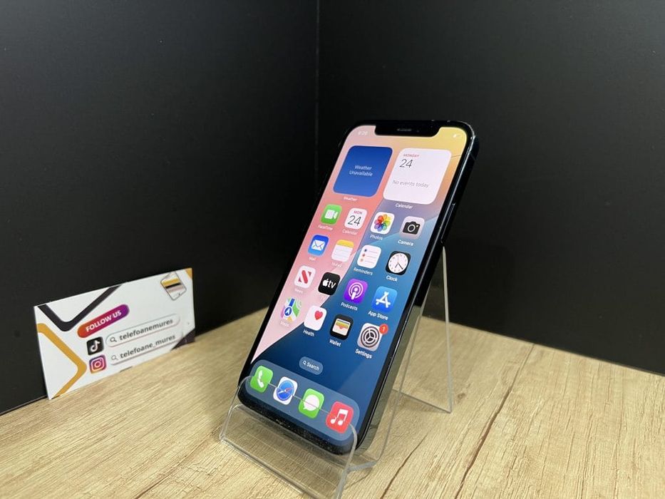 iPhone 12 Pro 256Gb Pacific Blue Second-Hand Bun 3 ani garanție, Telef