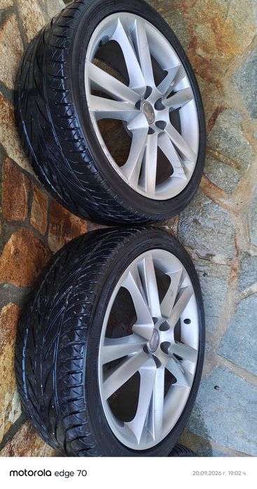 Оригинални 17" алуминиеви джанти 5x100 (Seat, VW, Skoda, Audi) + Гуми