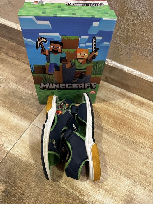 Детски сандали minecraft  (светещи)