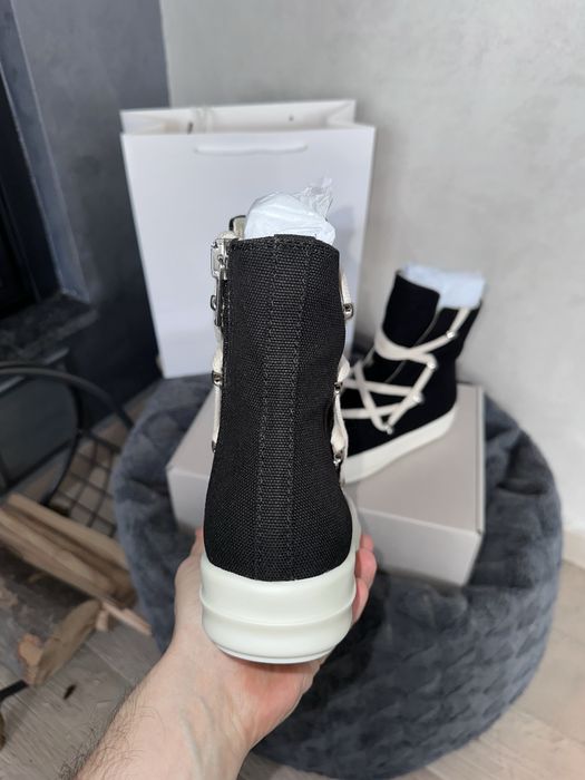 Rick Owens Lido DRKSHDW Hexa High Black Milk