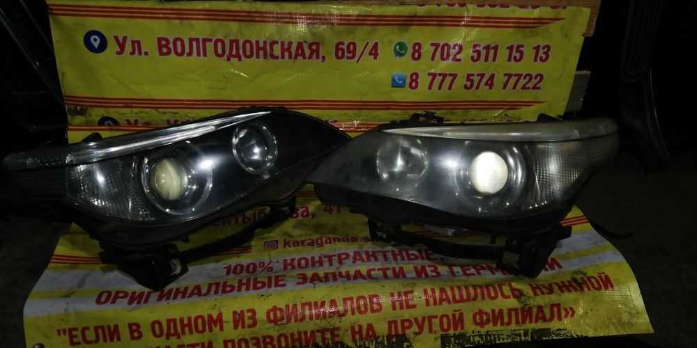 Фары передние на BMW E60 из Германии