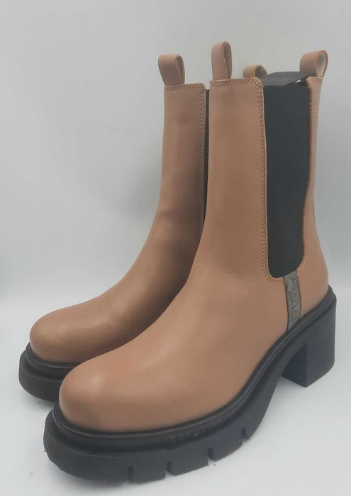 Superbe botine/ghete chelsea dam REPLAY originale noi piele naturala fina foarte comode 39/40