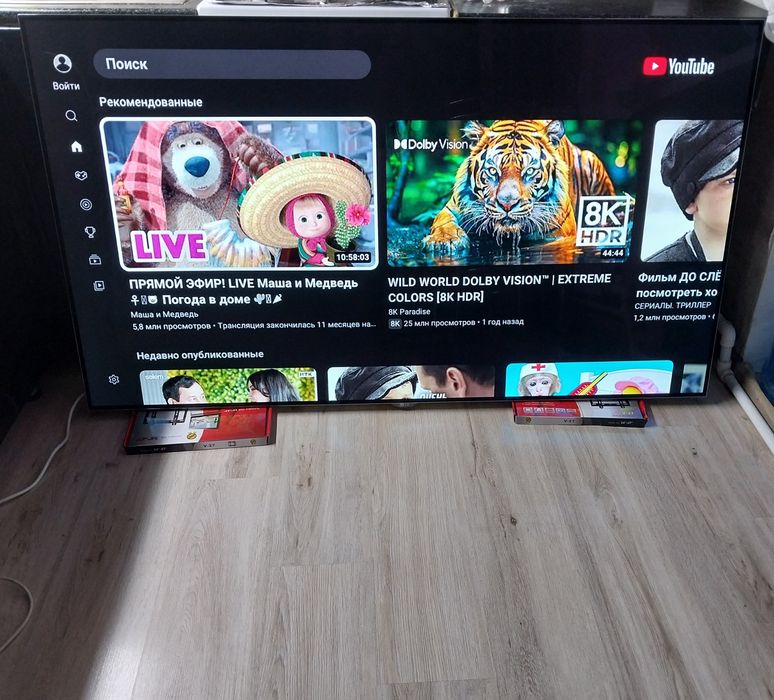 Огромный 4К смарт телевизор LG 165см.