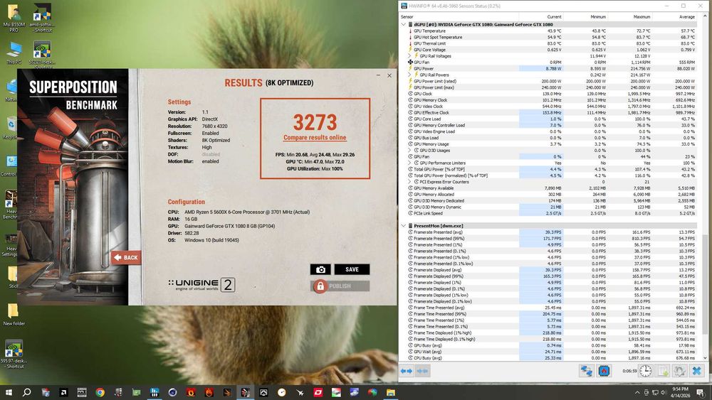 Placa video Gainward GTX 1080 Phoenix GLH - Stare foarte buna