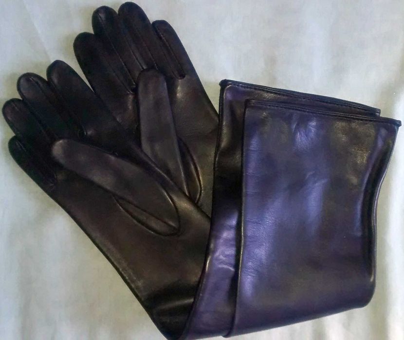 Manusi lungi piele 48-49 cm, piele nappa, marimea 6.5, 7