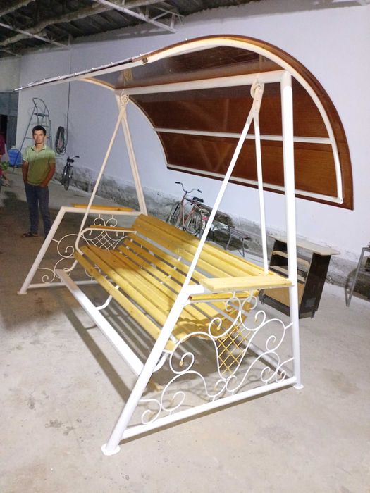 Качели садовая 4 местный