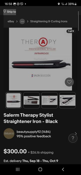 Професиинална преса за коса Therapy Professional Styler - чисто нова