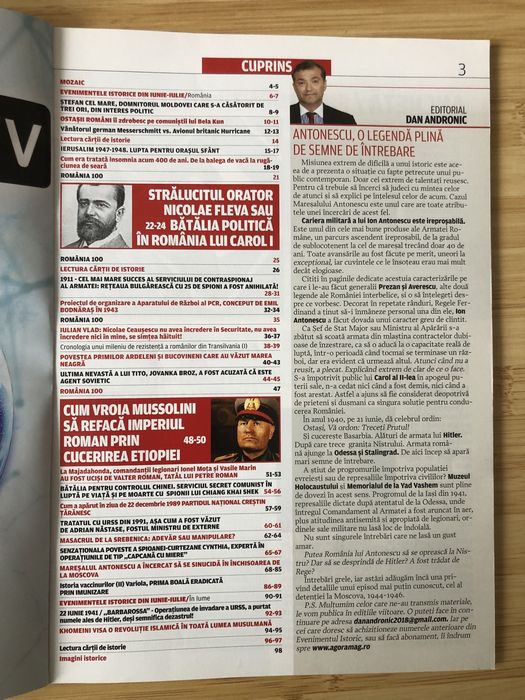 Set 14 reviste Evenimentul Istoric (2018, 2019, 2020)