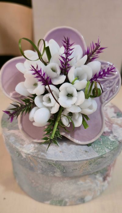 Мече с кокиче от сапун