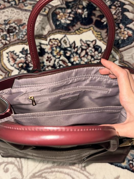 Сумка женская бардового цвета