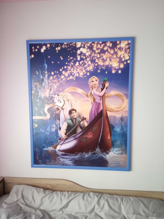 3D фото тапет с дървена рамка