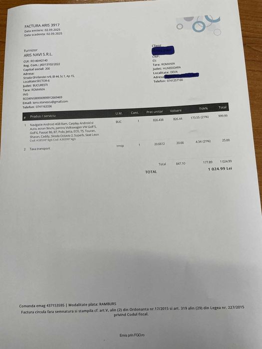 Navigatie Android 4GB Ram  pt VW ( diferite modele )