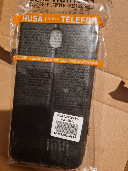 husa flip book sam j7 2017 negru