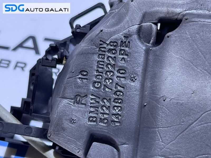 Suport Maner Interior cu Sufa Cablu Tija Broasca Incuietoare Usa Portiera Dreapta Spate BMW Seria 3 F30 F31 2011 - 2019 Cod 7332268 51227332268
