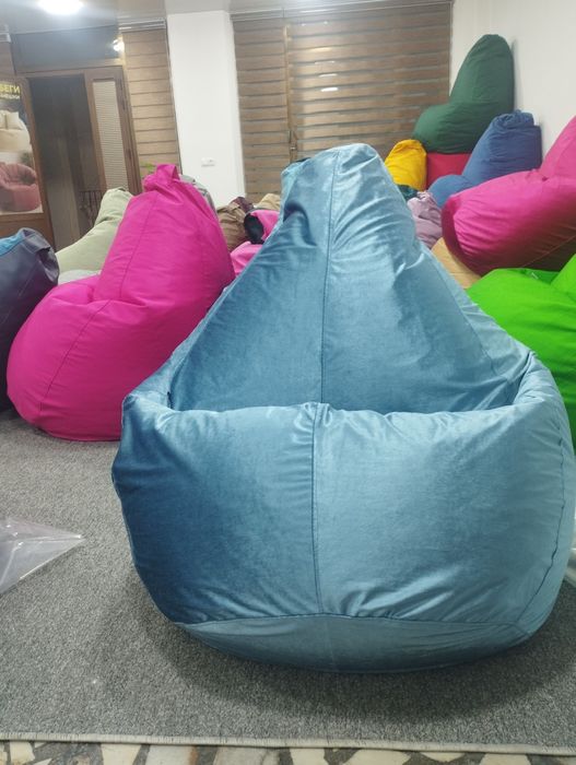 Кресло мешок от The NOM, бин бэг, оригинал наполнителя, сервис