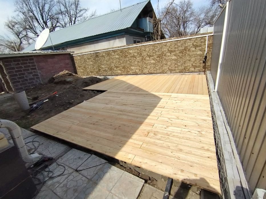 Монтаж терасной доски