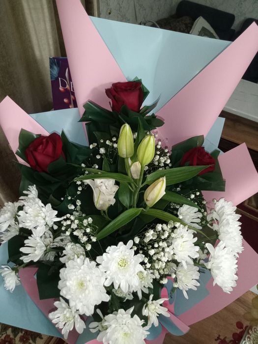 Цветы Букеты. Розы, подарок