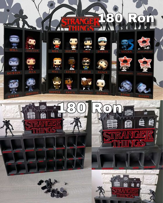 Box / Suport pentru figurine Kinder Joy – Stranger Things (print 3D)