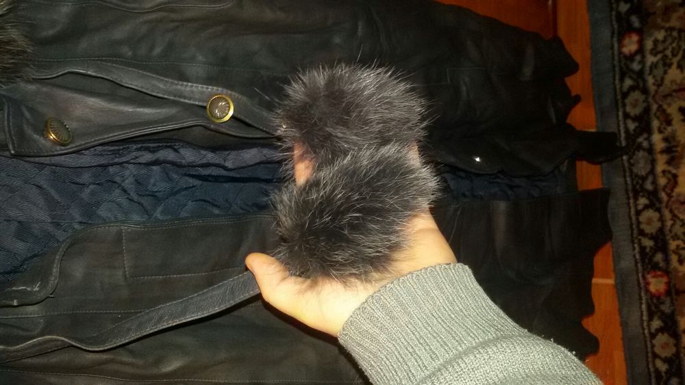 Haina piele gri inchis dama