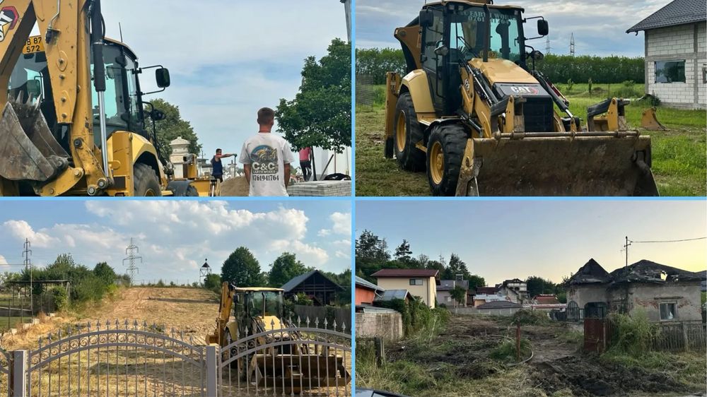 Închirieri  Buldoexcavator Utilaje Sapaturi  Demolari Defrisari Terasamente/Nivelari