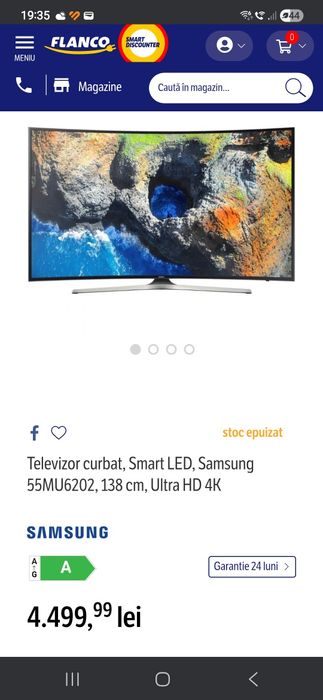 De vanzare telelevizor samsung  138 cm
