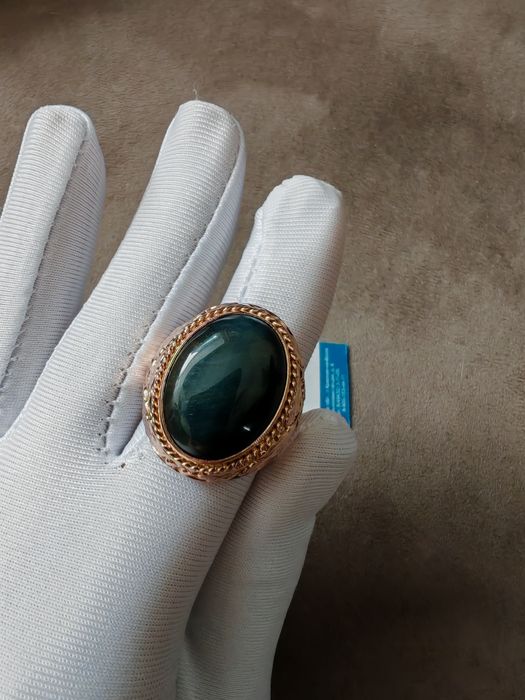 Перстень мужской с агатом