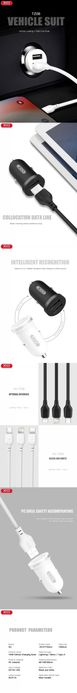 Incarcator Auto mini dualusb 2.1A iPhone 16 Pro Max 15 Plus 14 13 mini