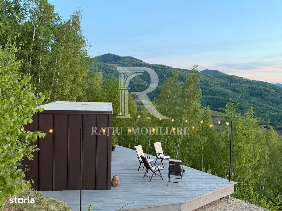 Cabană nouă off-grid de vânzare | Priveliște panoramică | Munteni