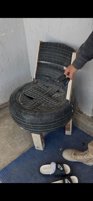 Продается стул сделанный из покрышек