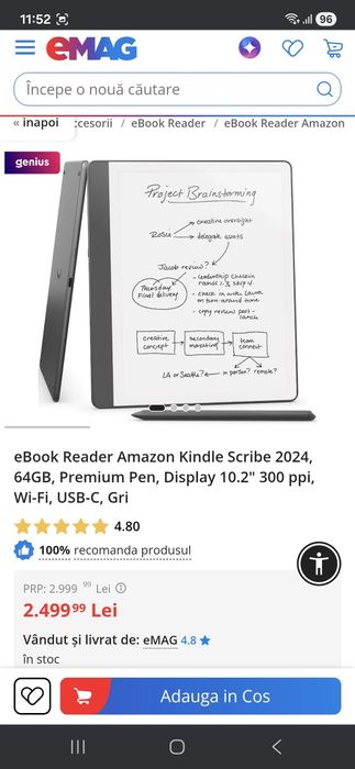 Ebook reader Amazon Kindle Scribe 2024