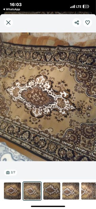 Продам ковер 2/3м,производство Бельгия